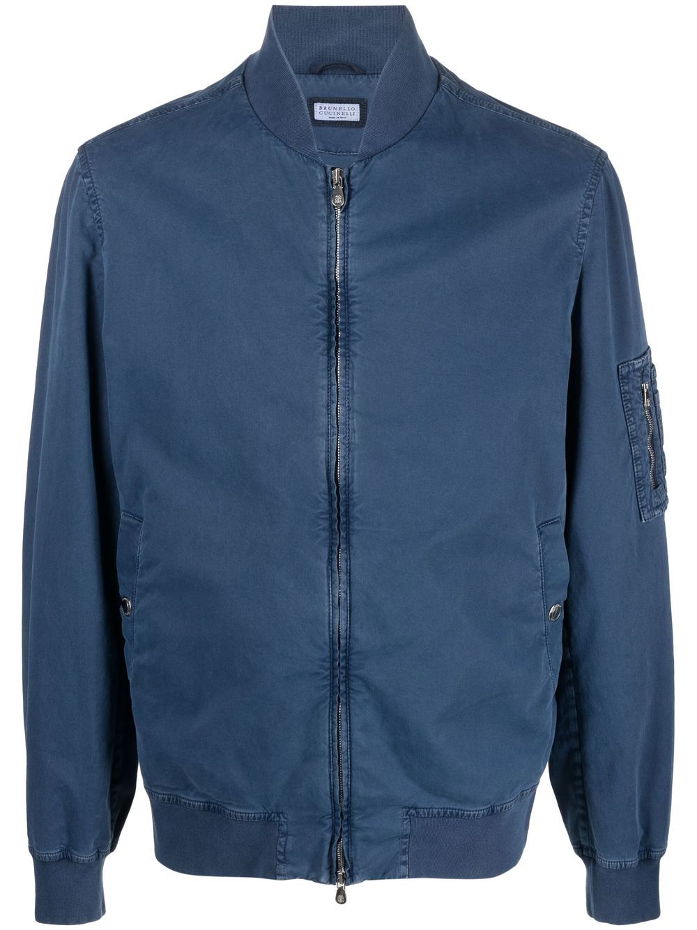 Zip-up bomber jacket - Blue