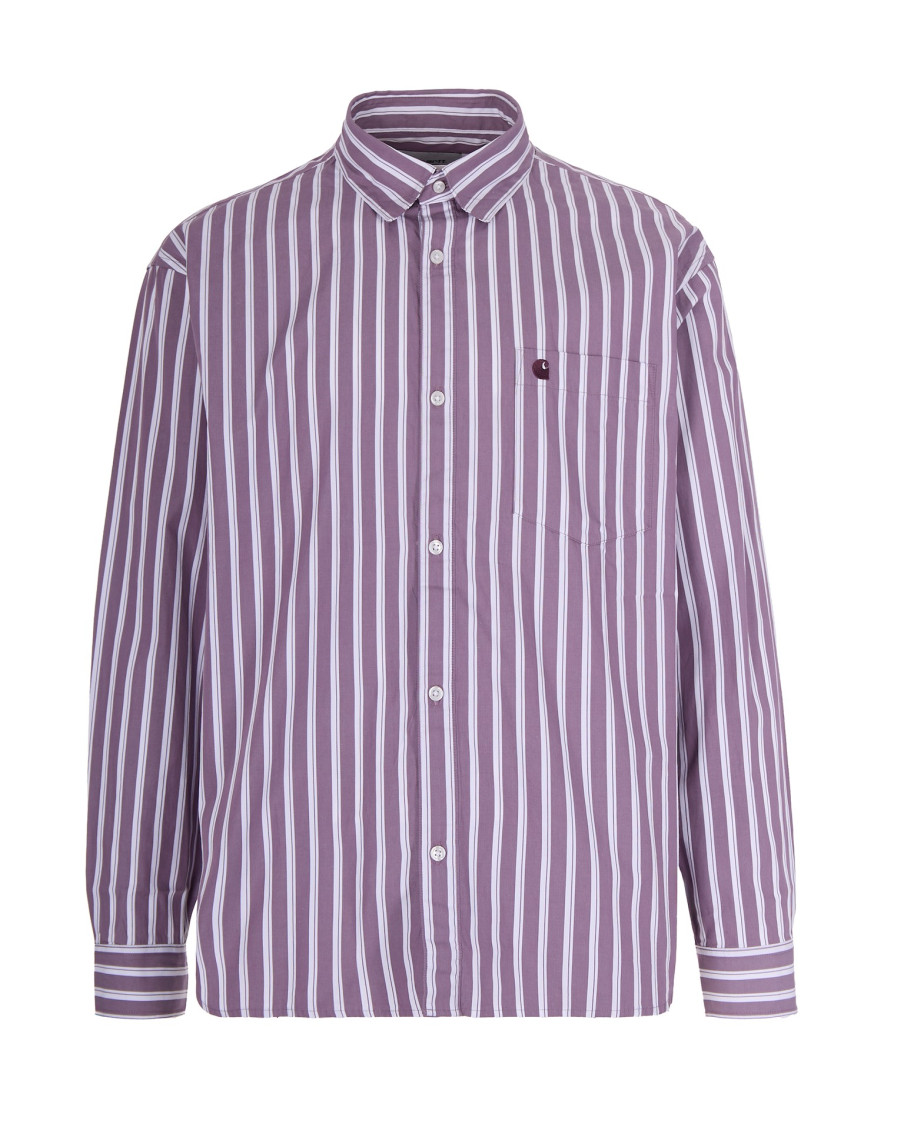 Purple Stripes Logo Shirt