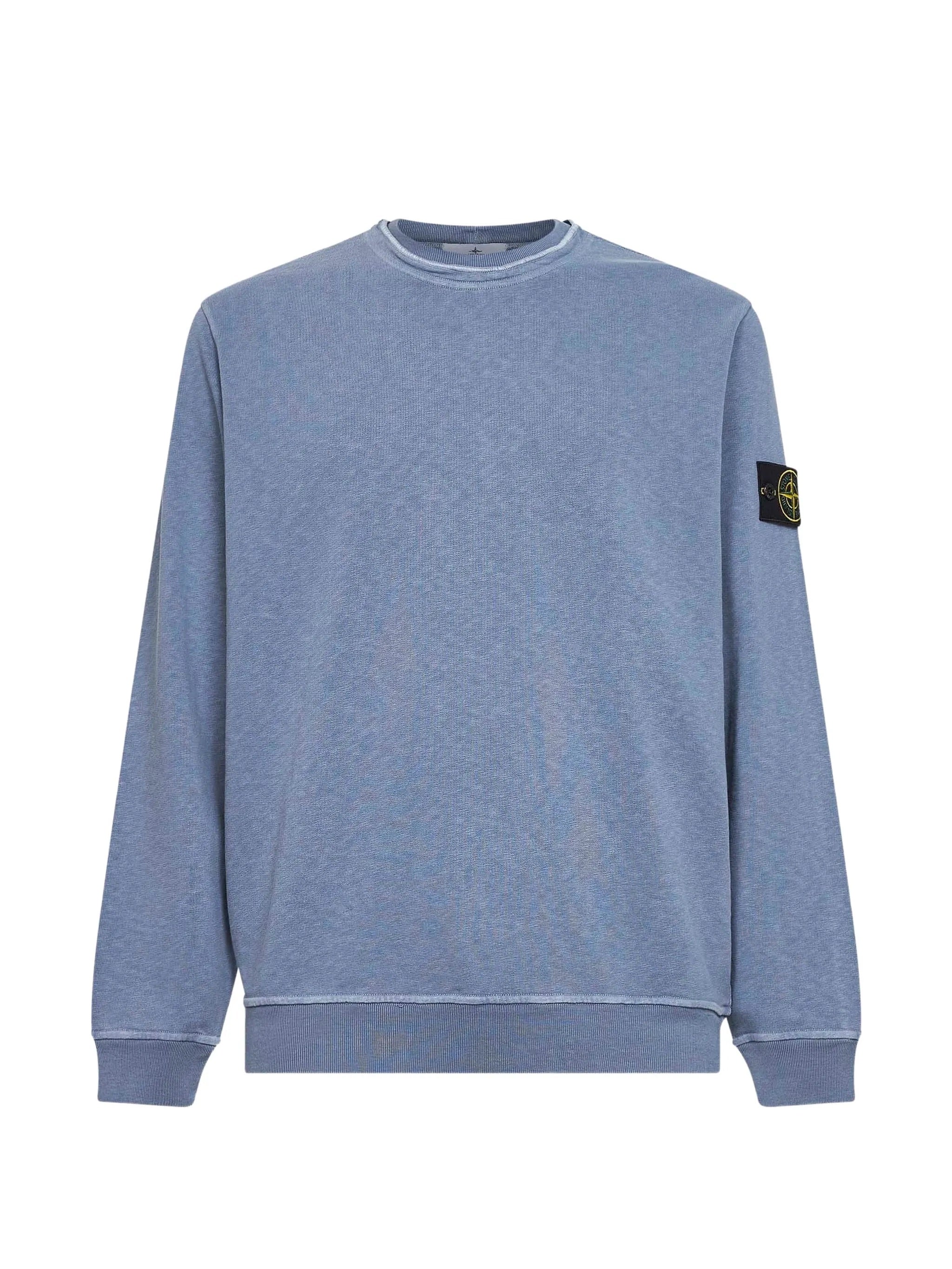 Crewneck Sweatshirt with Badge on Left Sleeve