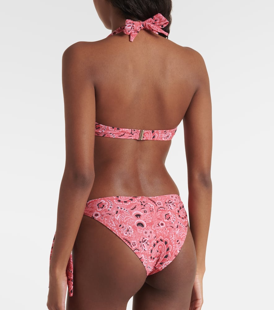 Paisley halterneck bikini