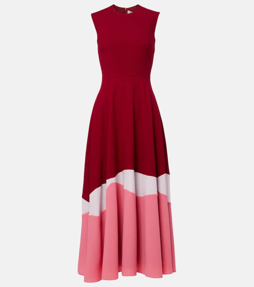 Gradient crêpe cocktail dress