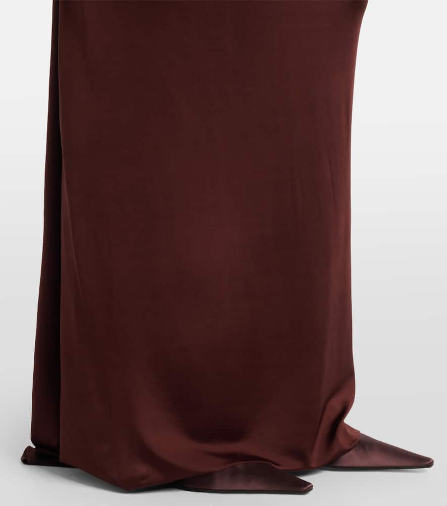 Draped jersey gown