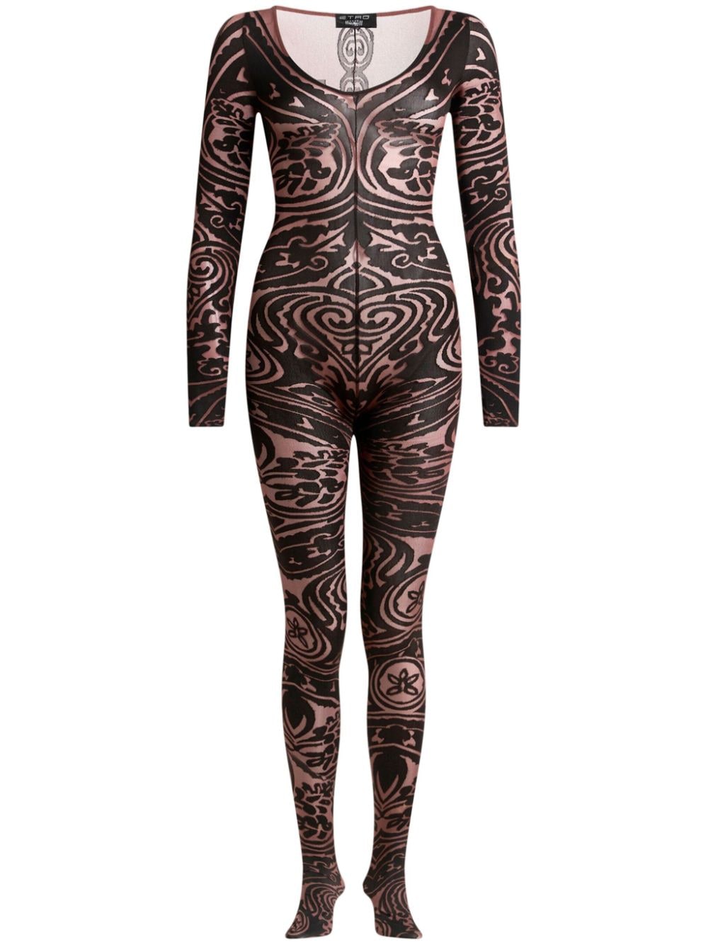 Paisley Tattoo bodysuit - Red