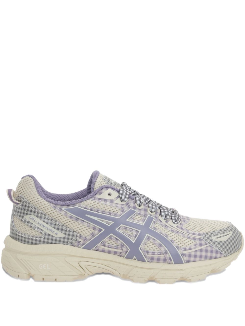 ASICS x Story MFG GEL-Venture 6 gingham-check sneakers - Neutrals