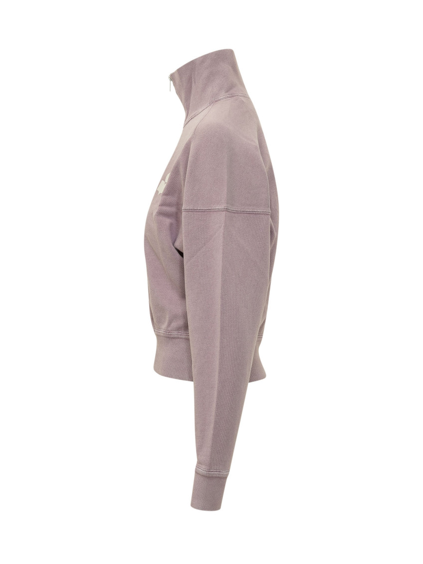 Pink Turtle Neck Logo Sweatshirt