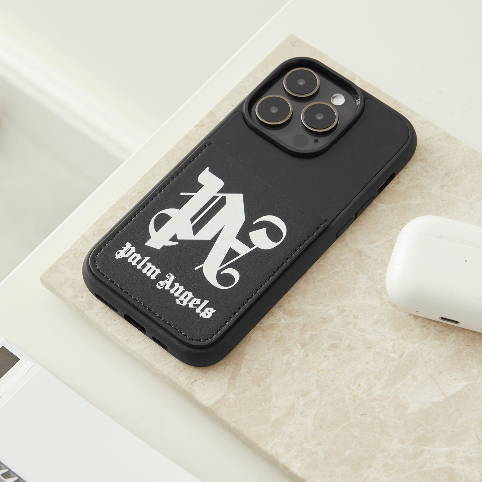 Men's Monogram 14 Pro iPhone Case in Black 