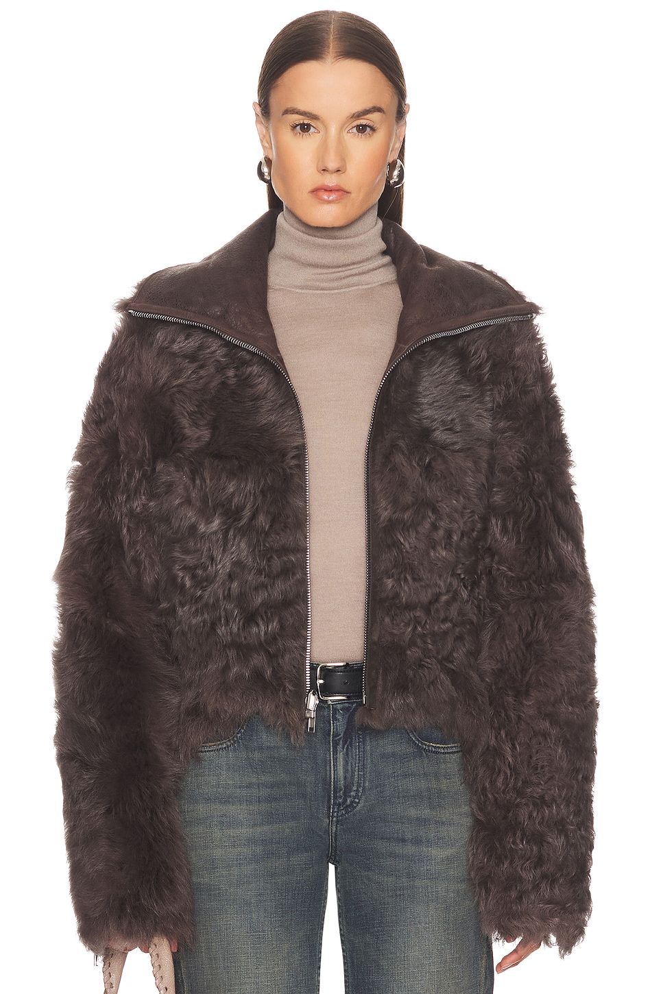 Rick Owens Reversible Exploder Jacket in Brown
