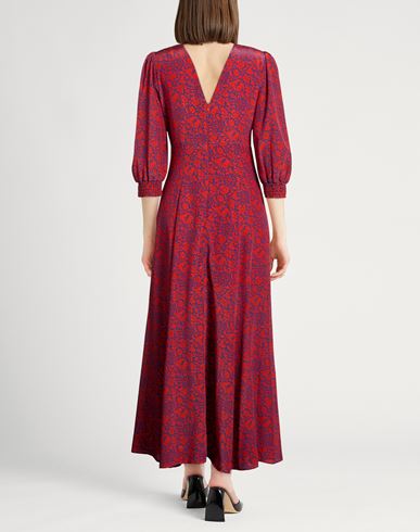 Woman Maxi dress Orange Size 2 Silk