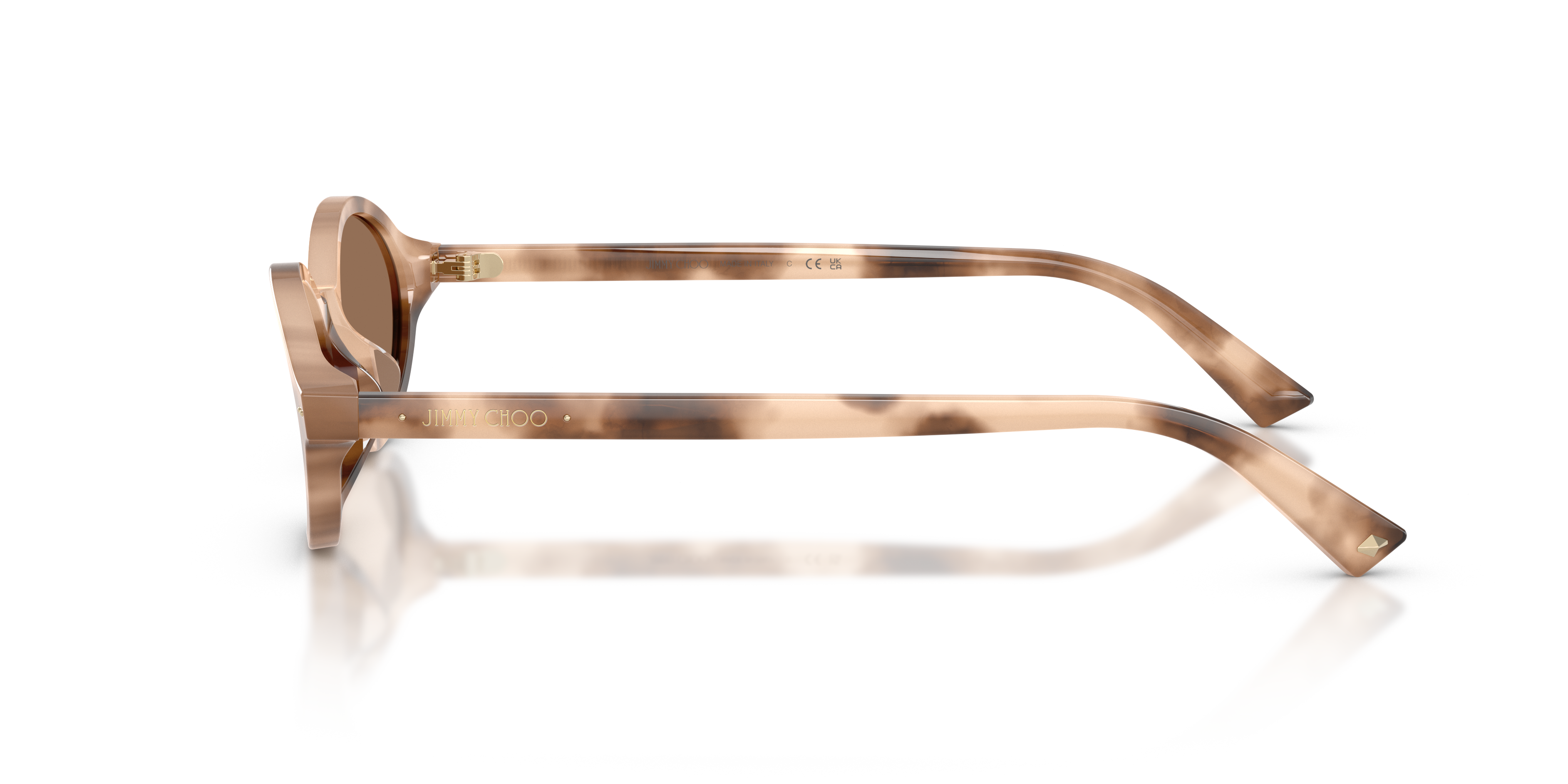 Jimmy Choo Mujer Jimmy Choo JC5068U 509773 Gafas de sol Acetato Marrón Marrón Redonda Norma