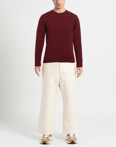 Man Sweater Burgundy Size M Lambswool, Polyamide