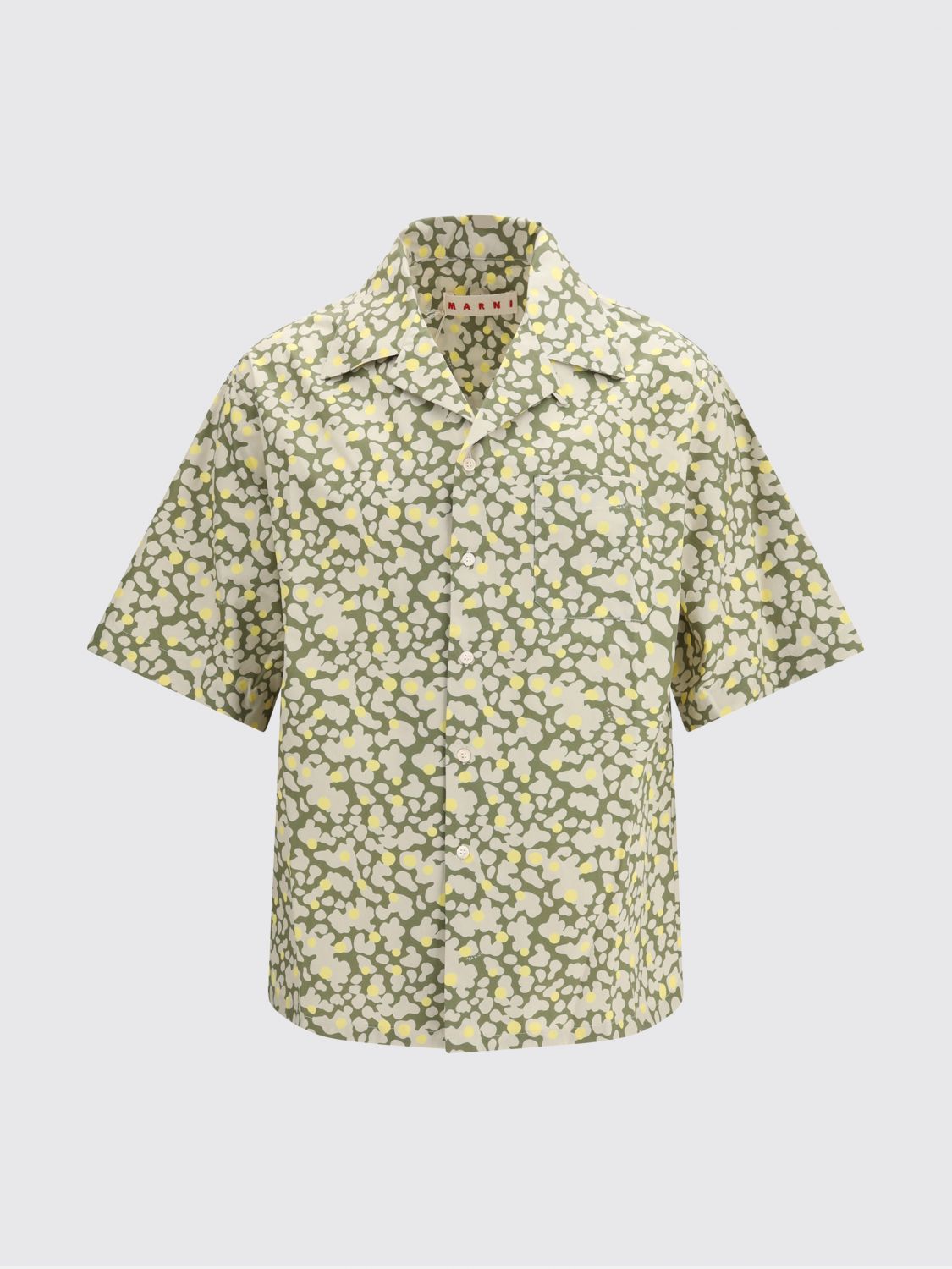 Shirt Men color Moss Green