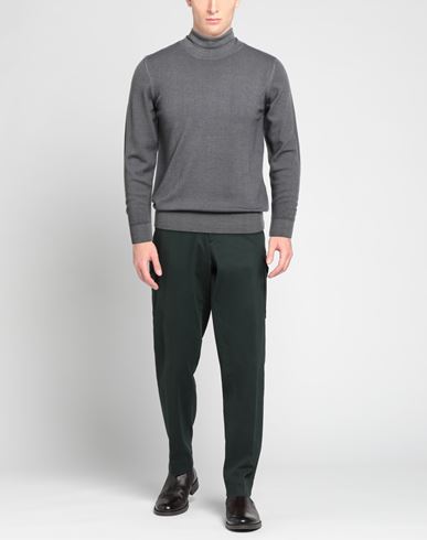 Man Turtleneck Grey Size S Merino Wool