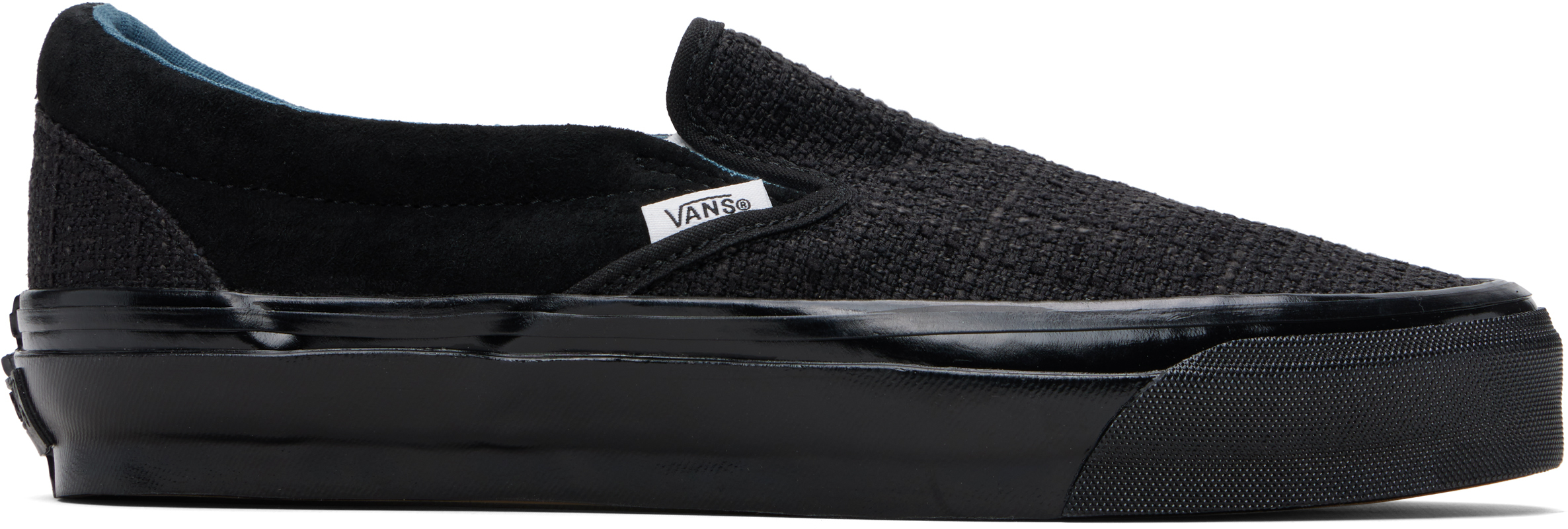 Black Premium Classic Slip-On Sneakers