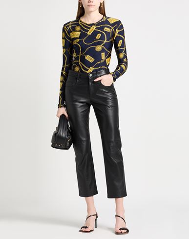 Versace Jeans Couture Woman Bodysuit Navy Size 2 Polyamide, Elastane