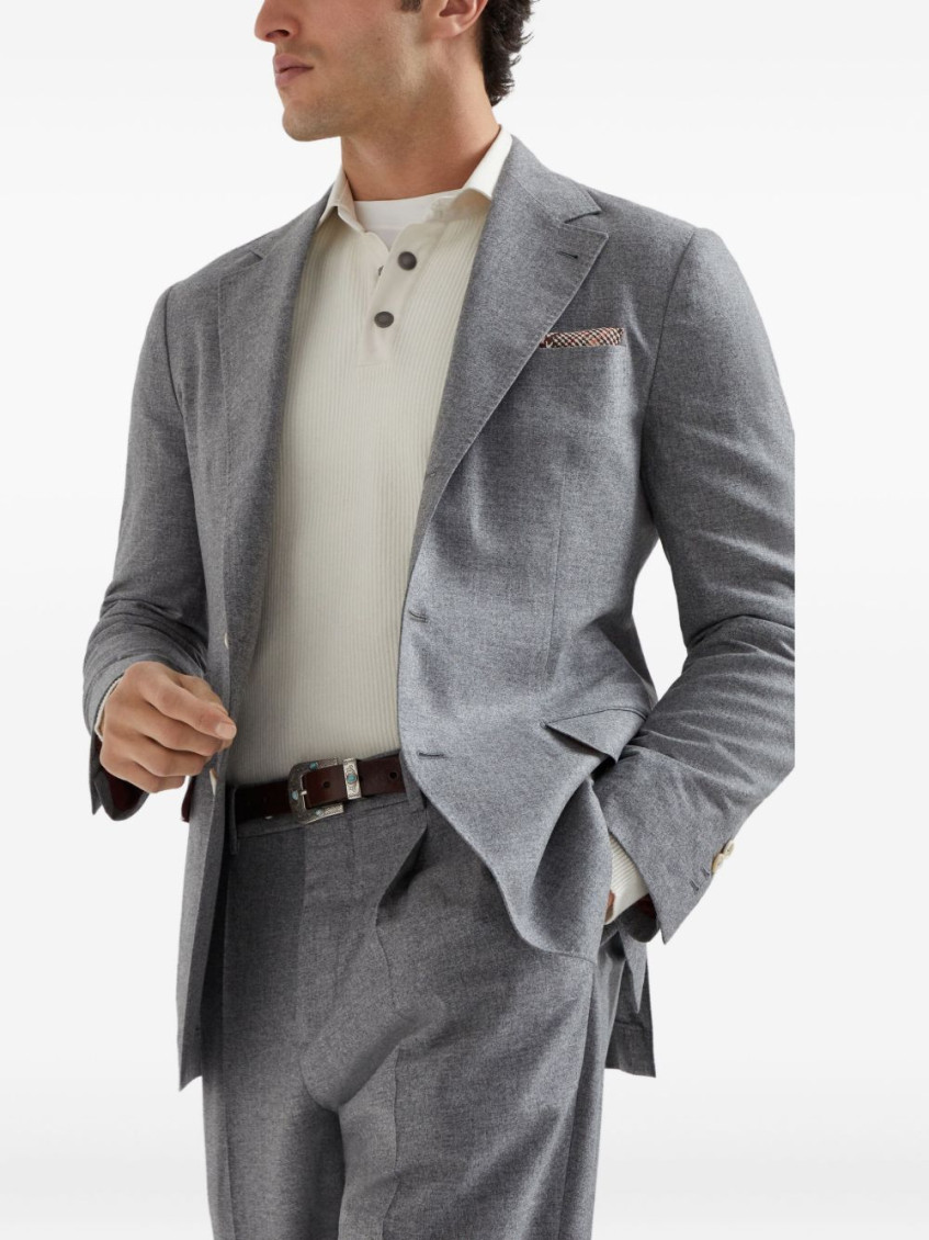 Cashmere polo shirt - White
