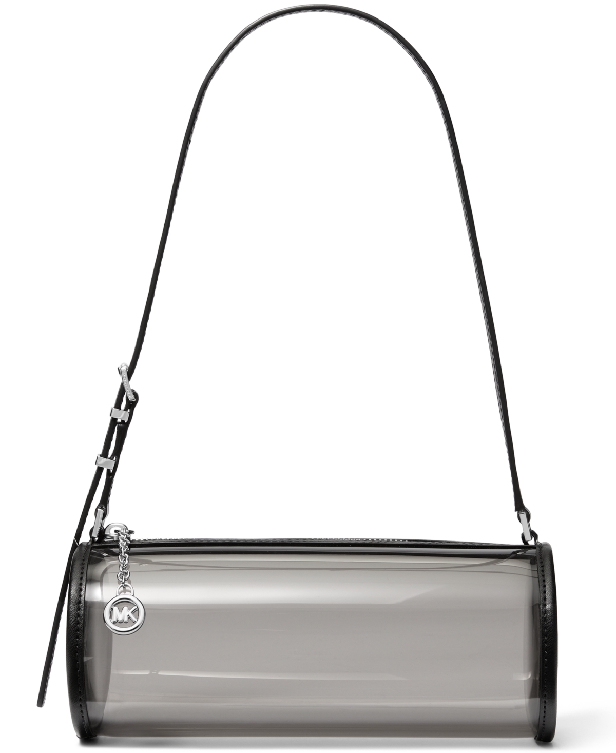 Michael Small Barrel Pouchette Handbag - Black/Black