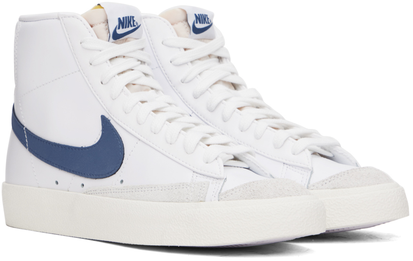 White & Blue Blazer Mid '77 Sneakers