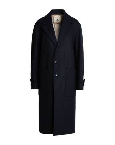 Woman Coat Navy Size 2 Wool, Polyamide