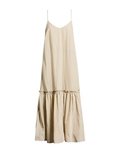 Woman Maxi dress Beige Size 2 Polyamide