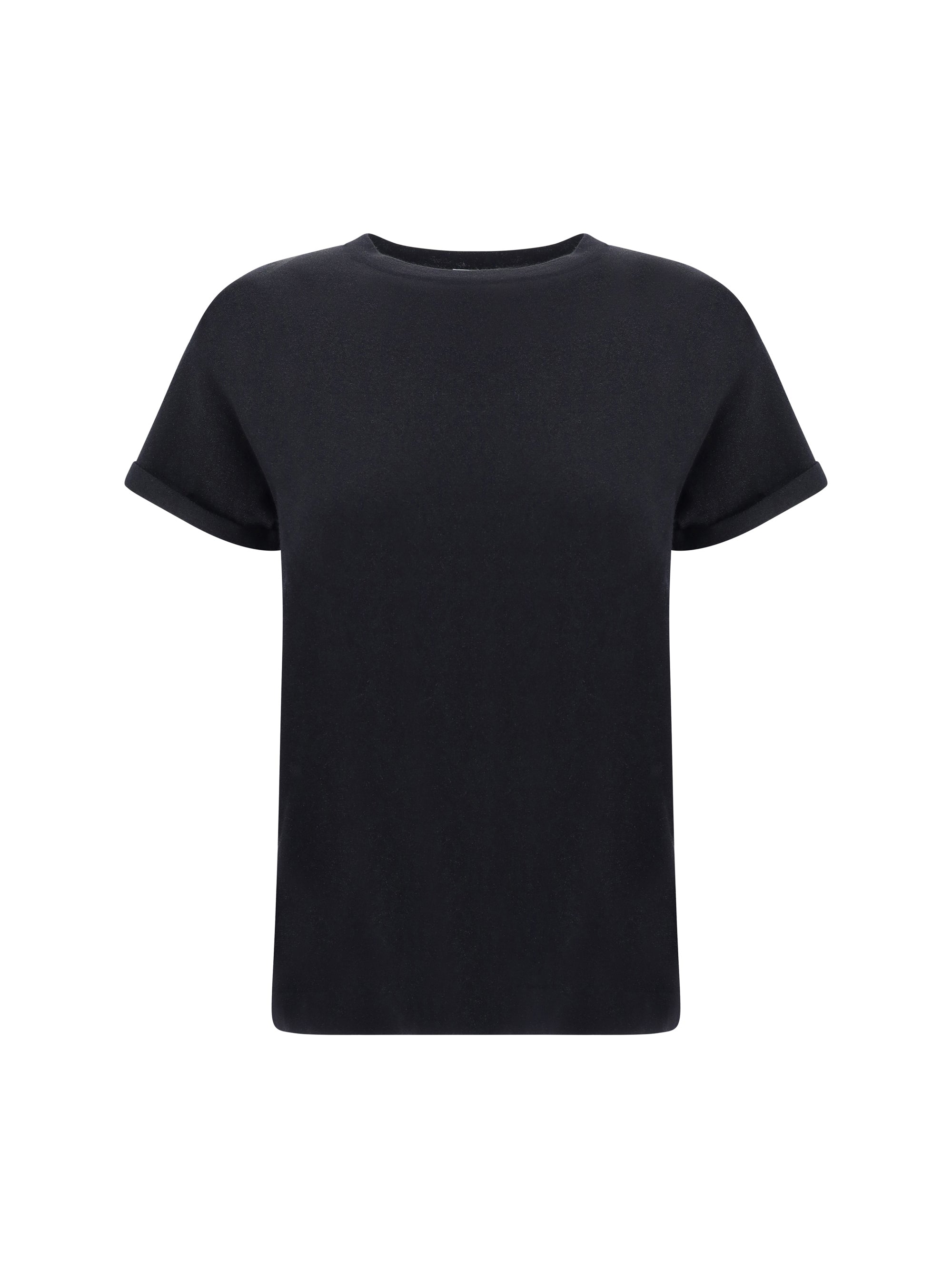 Cashmere Glitter T-Shirt — Black