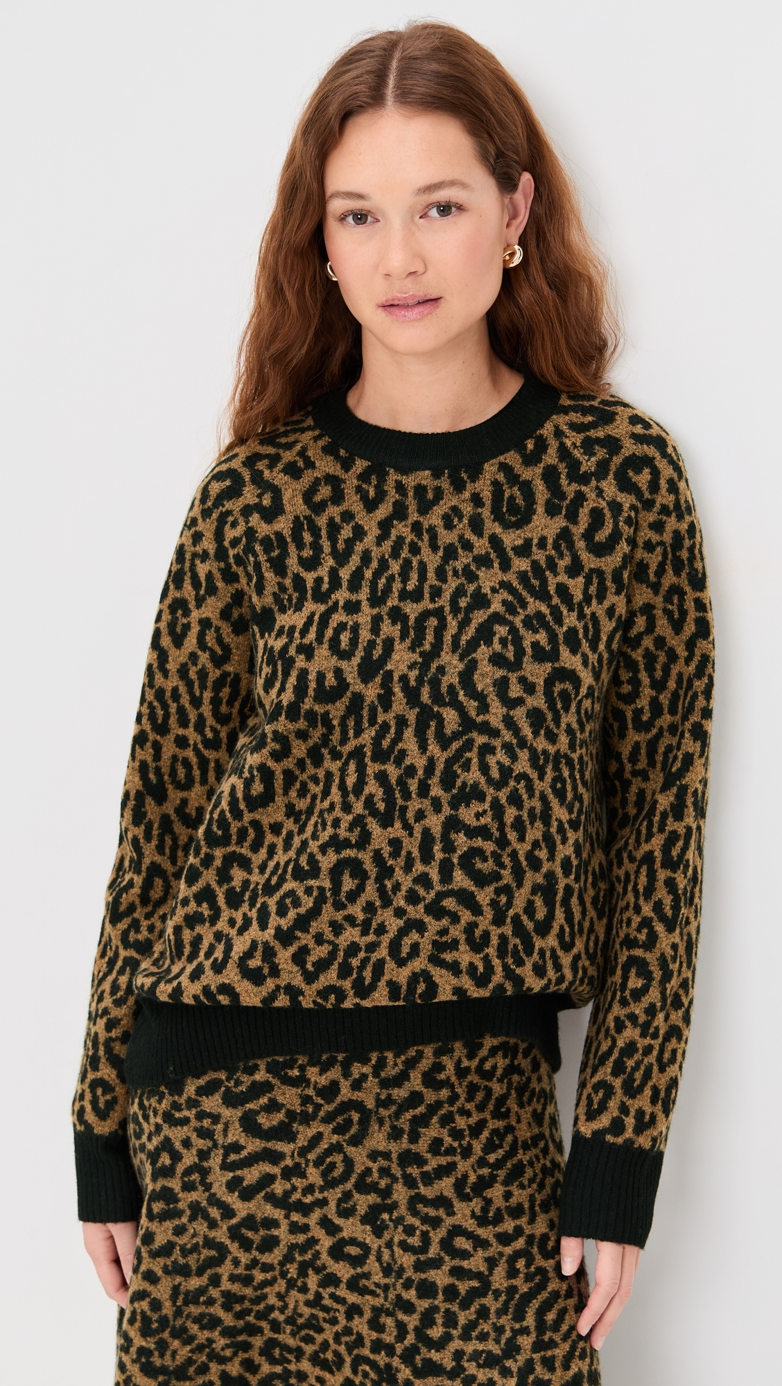 Cheetah Pullover Camel Cheetah