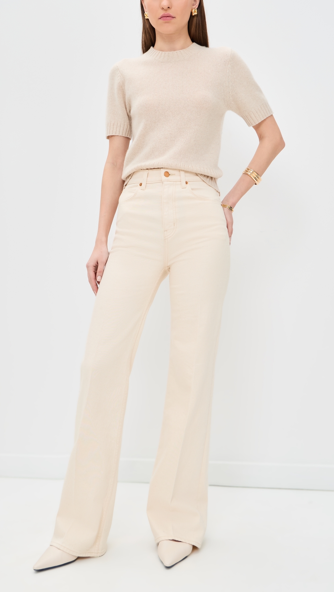 The Crease Jeans Ecru