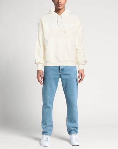 Man Sweatshirt White Size L Cotton