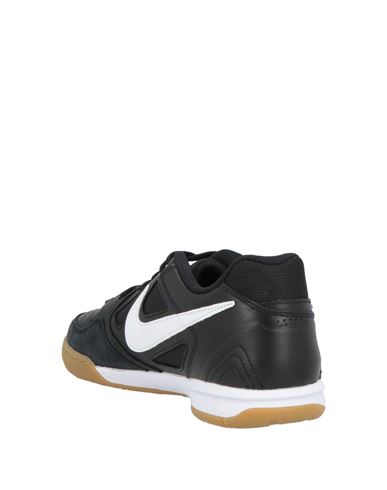 Man Sneakers Black Size 12 Leather, Textile fibers
