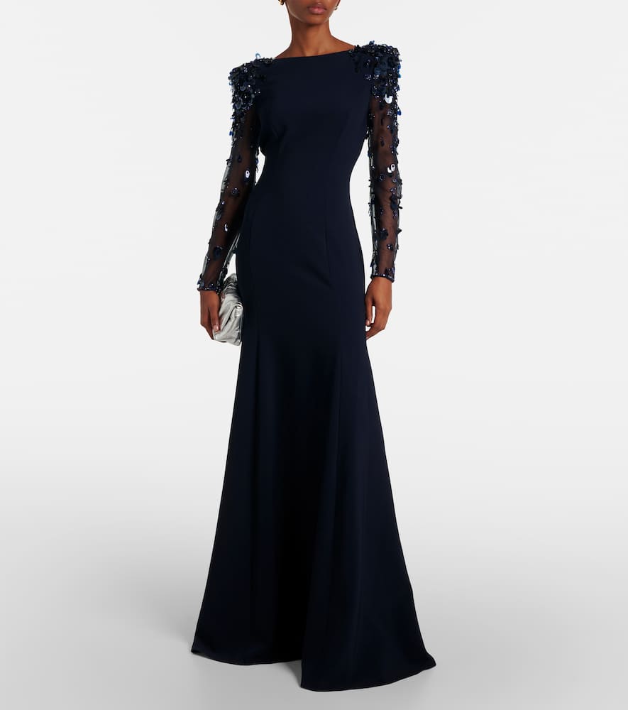 Midnight embellished gown