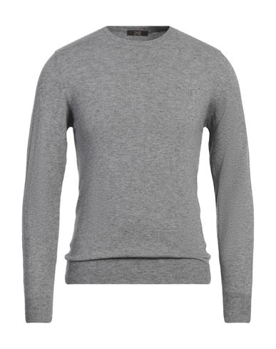 Cavalli Class Man Sweater Grey Size L Viscose, Polyester, Polyamide