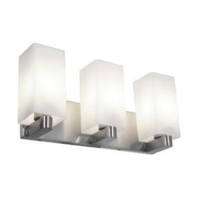 Access Archi 3-Light 9" Bathroom Vanity Light in Brushed Stee
