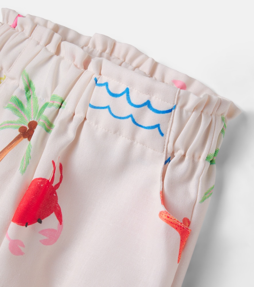 Printed cotton pants