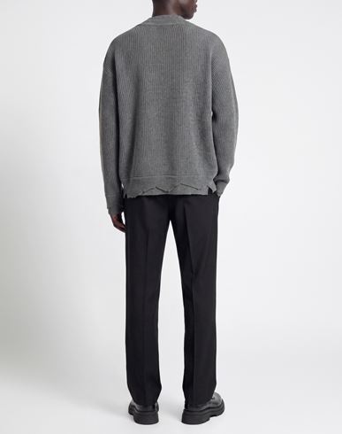 Man Sweater Grey Size 40 Wool, Polyamide