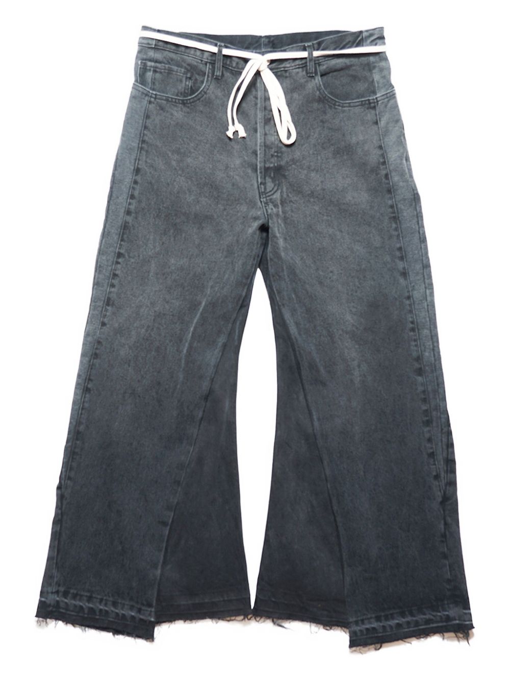 Cotton wide-leg jeans - Blue