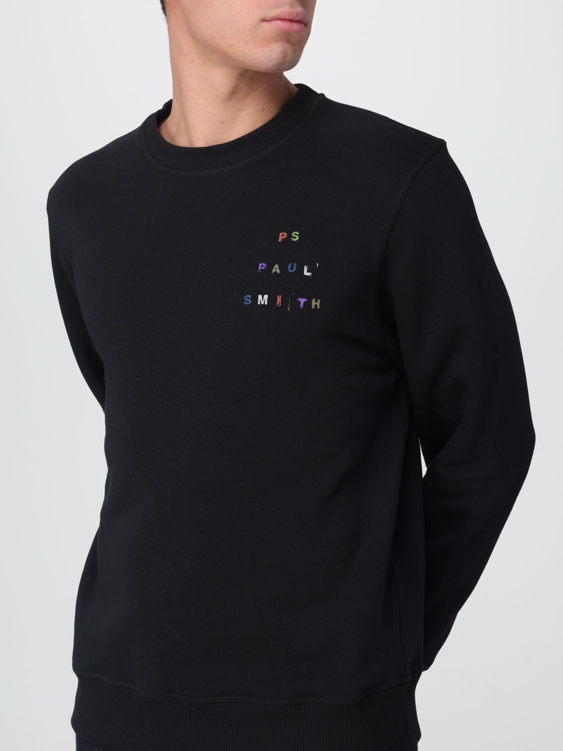 Logo-embroidered sweatshirt - Black