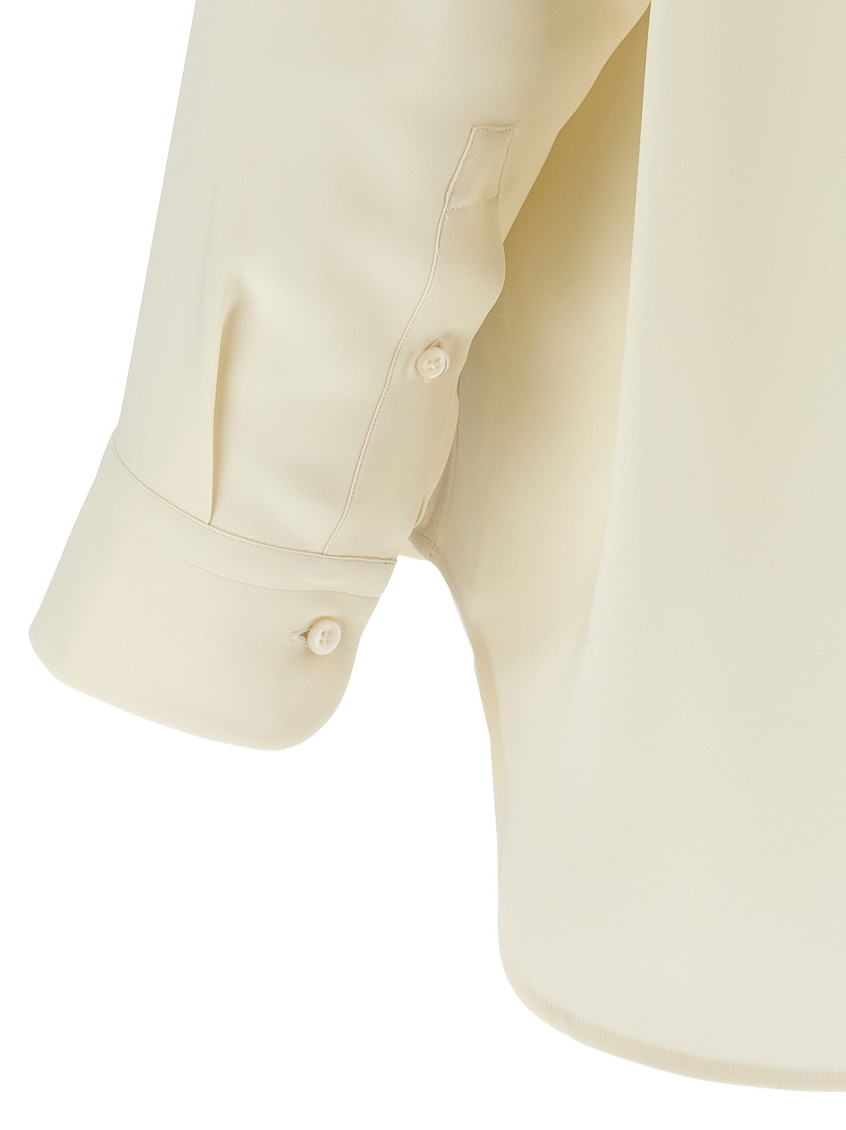Brioni - Cady Silk Shirt Shirt And Blouse White