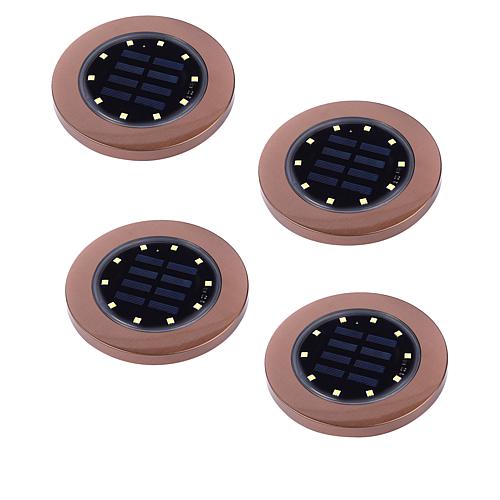 Bell & Howell Elite Extra-Large Solar Disk Lights 4-pack