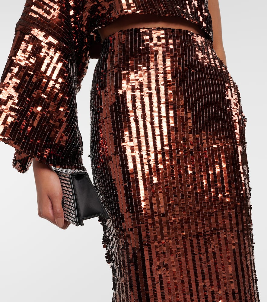 Ariel sequined maxi skirt