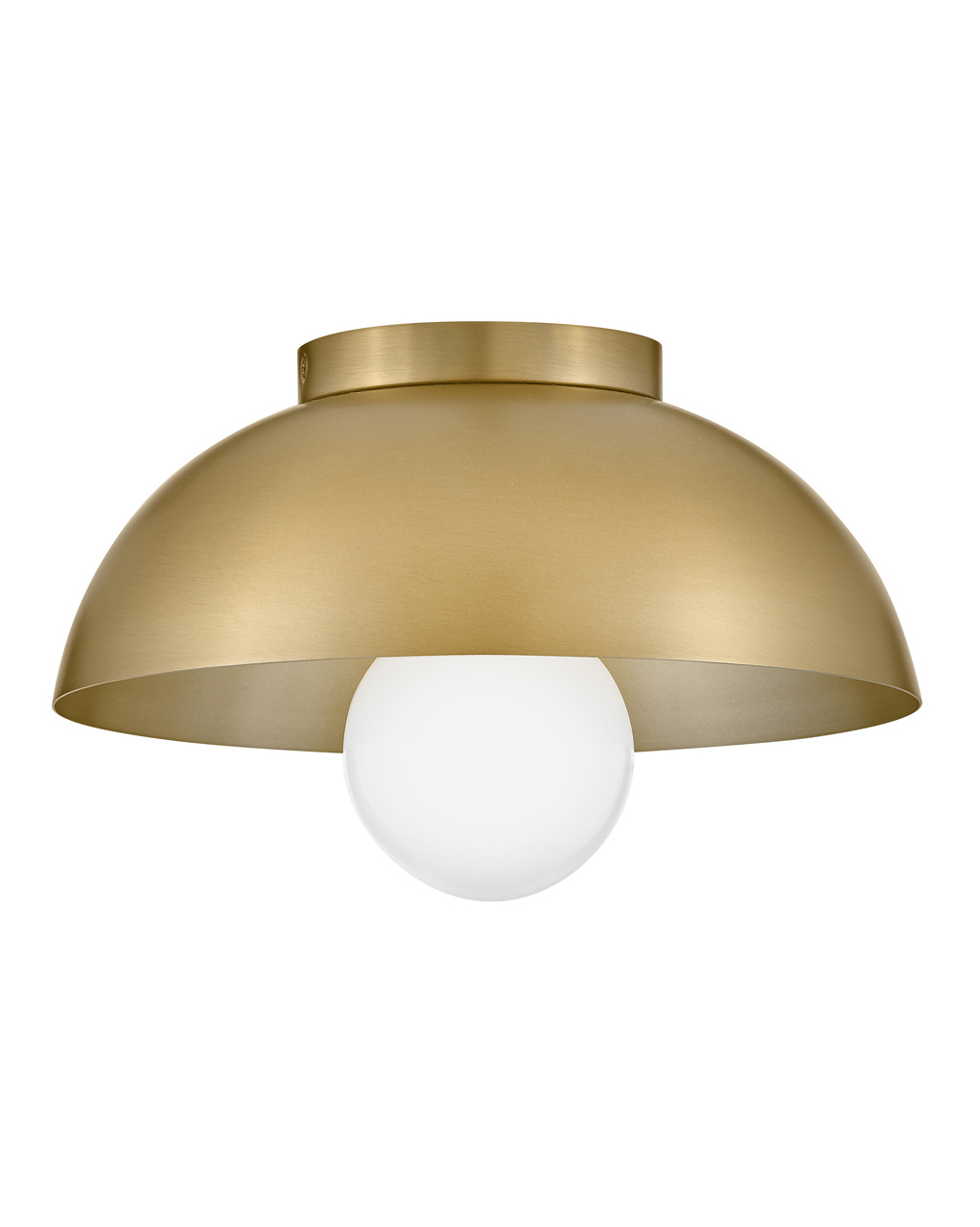 Lacquered Brass LED Flush Mount from the Stu Collection