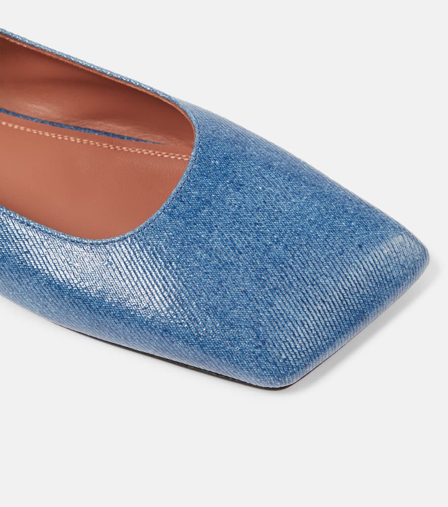Ane embellished denim ballet flats