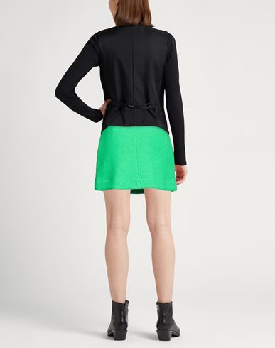 Woman Mini skirt Green Size 6 Virgin Wool
