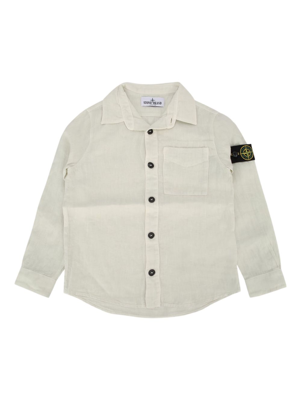 Stone Island Junior Compass-badge shirt - Neutrals