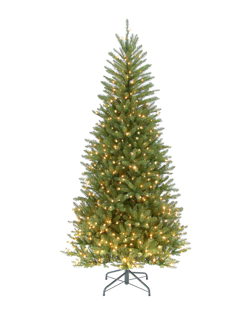 National Tree Company 6.5ft Dunhill Fir Slim Tree with 500 Clear Lights