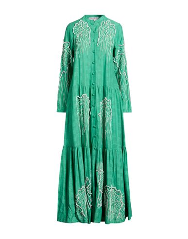 Woman Maxi dress Green Size M Cotton