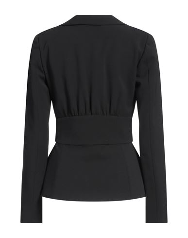 Woman Blazer Black Size 10 Polyester, Wool, Elastane