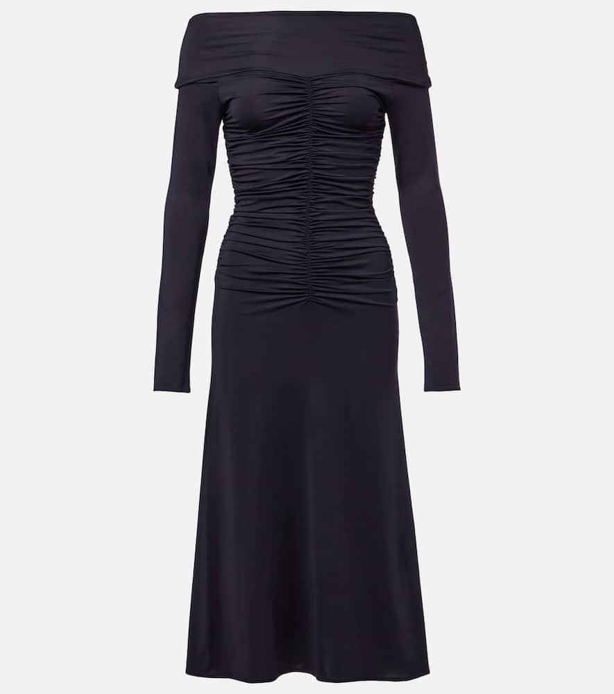 Callie ruched jersey maxi dress