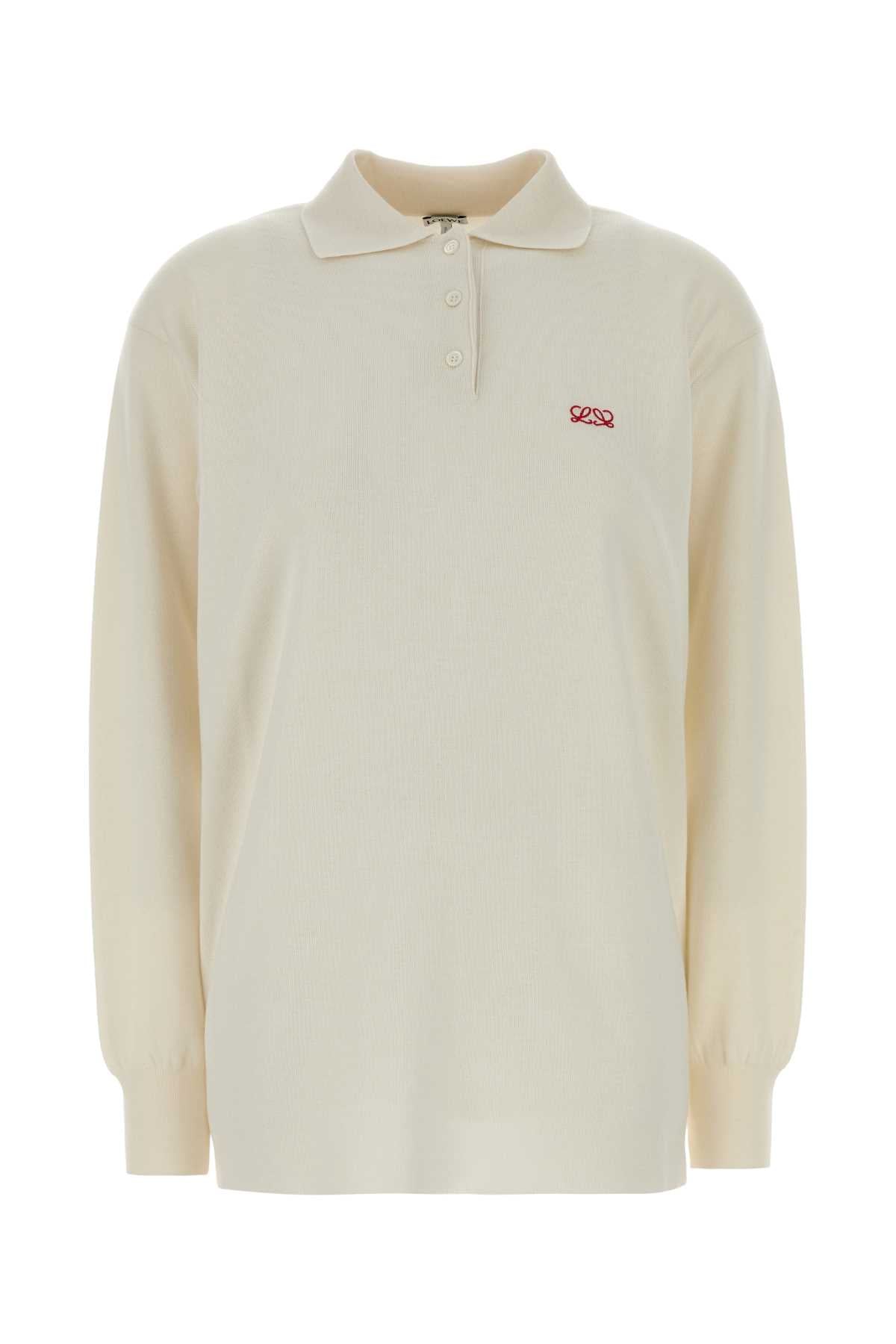 Sweater Polo Sweater — White