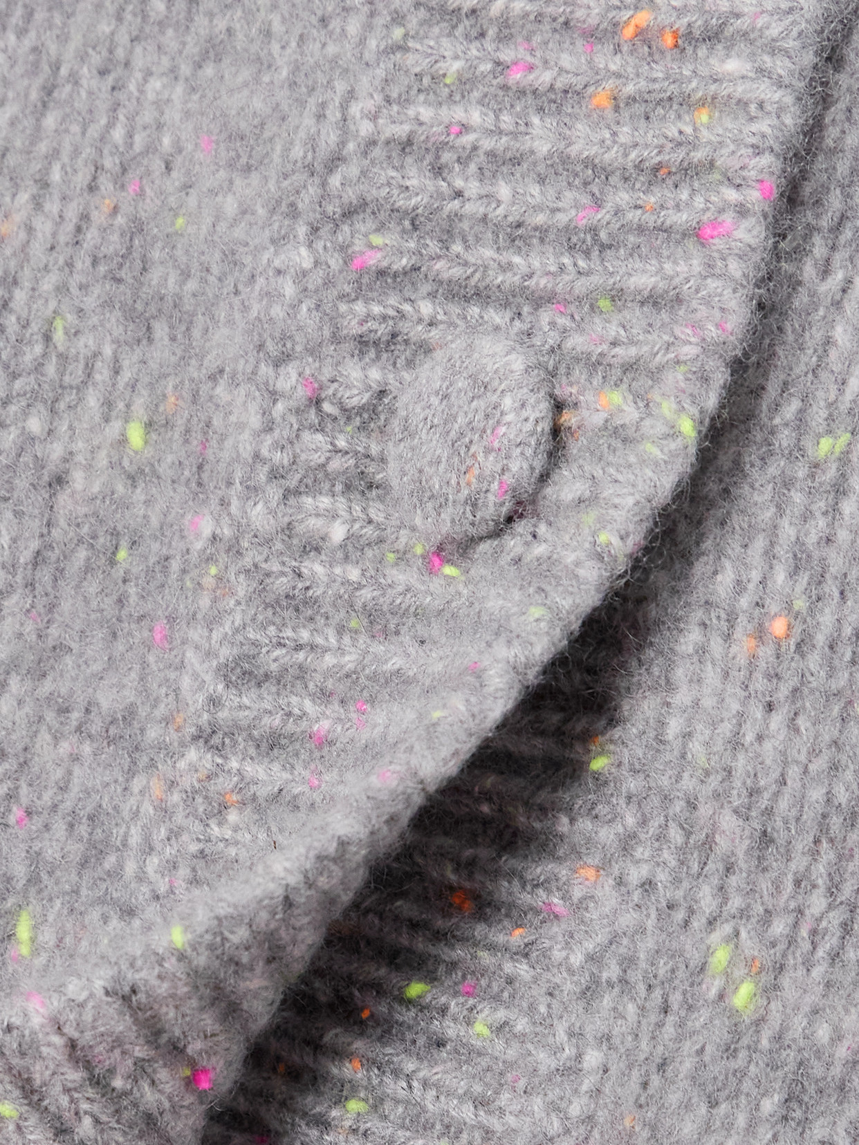 Fleck Cashmere Cardigan - Gray