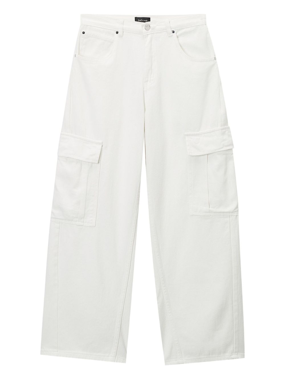 Tout a coup cargo style trousers - White