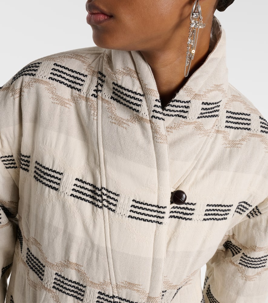 Qayla cotton-blend jacquard jacket